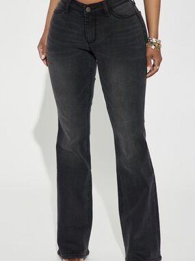 Fashion Nova Women's Black Flare Jeans
